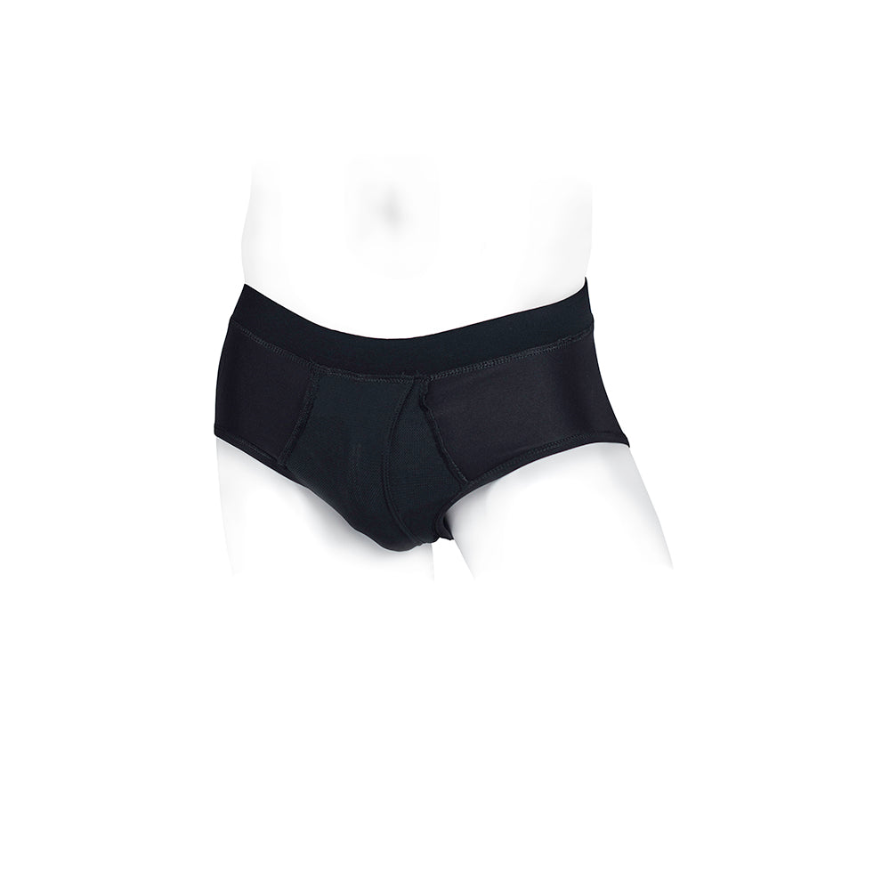 SpareParts Pete Briefs Nylon Packing Underwear Black Size 3XL