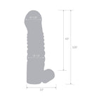 Blue Line 5.25 in. Vibrating Penis Enhancing Sleeve Extension