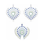 Bijoux Indiscrets Flamboyant Rhinestone Body Decorations Blue/Green