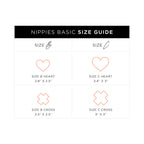 Nippies Basic Black Crosses Pasties Size B