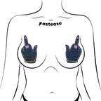 Pastease Glitter Fuck You Middle Finger Pasties