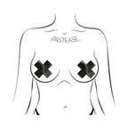 Pastease Everyday Reusable Crosses Pasties Black