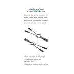 Selopa Beaded Nipple Clamps Stainless Steel Black Chrome