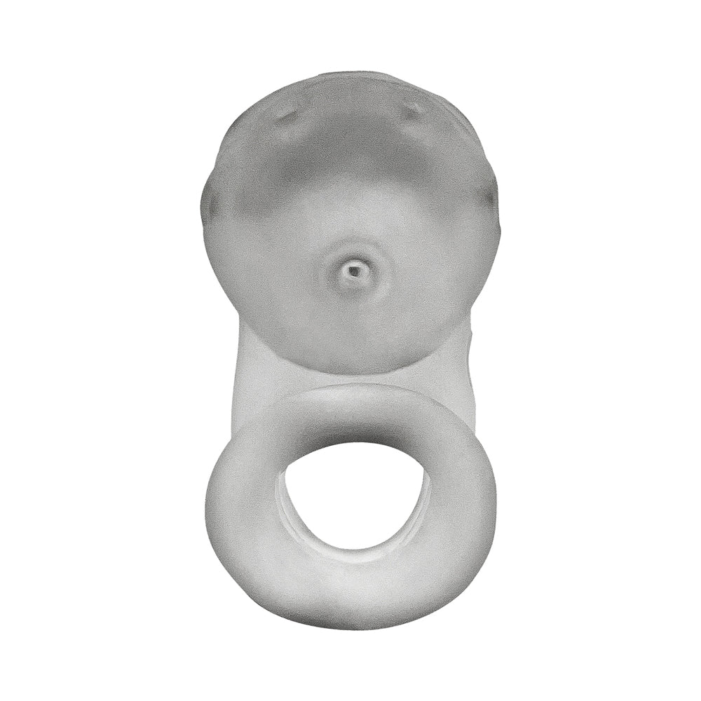 OxBalls Airlock Air-Lite Vented Chastity Clear Ice