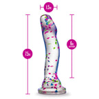 Neo Elite Hanky Panky 7.5 in. Glow-in-the-Dark Silicone Confetti Dildo