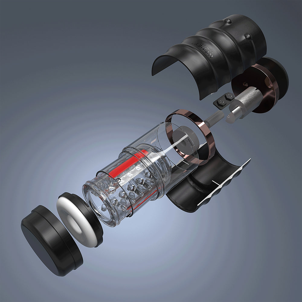 Honey Play Box Warrior Auto Thrusting Masturbator Black