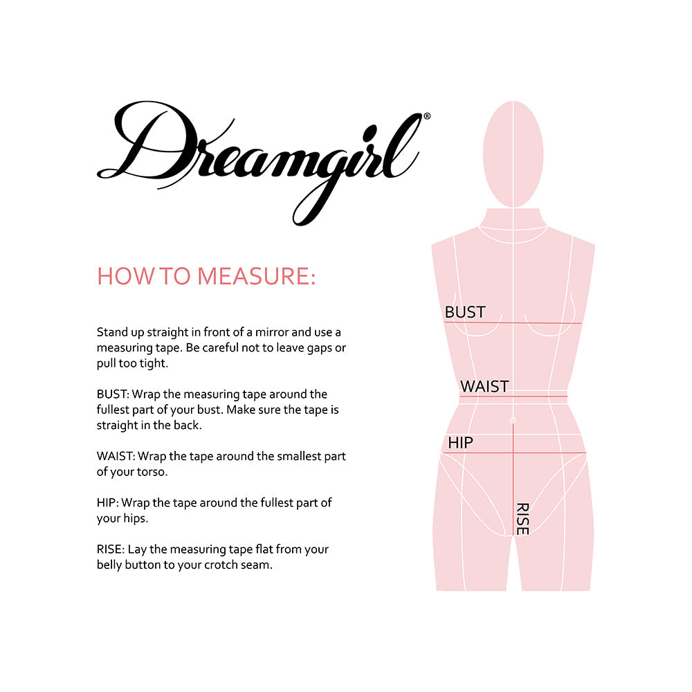 Dreamgirl Stretch Velvet and Embroidered Band Garter Slip and G-String Set Espresso 2XL