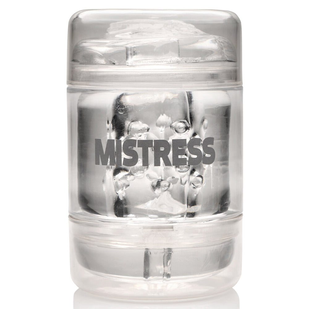 Mistress Double Shot Pussy and Ass Mini Masturbator Clear