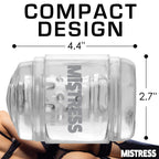 Mistress Double Shot Pussy and Ass Mini Masturbator Clear