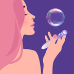 Biird Cecii Beaded Glass Dildo