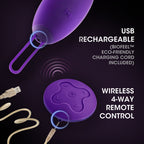 Wellness Imara Vibrating Egg with Remote Purple