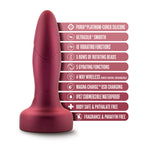 Anal Adventures Matrix Atomic Plug with Remote Martian Wine
