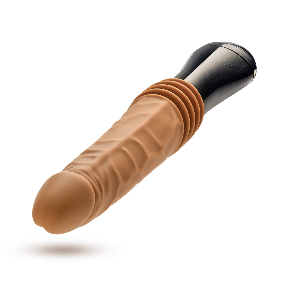 Dr. Skin Silicone Dr. Arthur Thrusting Gyrating Vibrating Dildo Tan