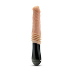 Dr. Skin Silicone Dr. Knight 10.5 in. Thrusting, Gyrating & Vibrating Dildo with Handle Beige
