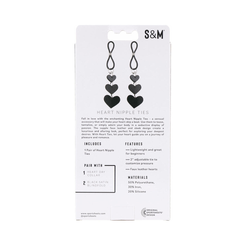 Sportsheets Sex & Mischief Heart Nipple Ties