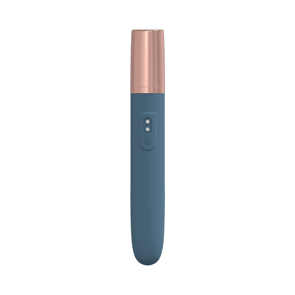 LoveLine The Traveler 10 Speed Travel Vibe Silicone Rechargeable Waterproof Blue/Grey