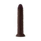 Shaft Model J: 9.5 in. Dual Density Silicone Dildo Mahogany