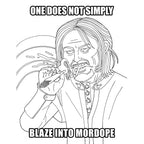 The Lord of the Smoke Rings Coloring Book