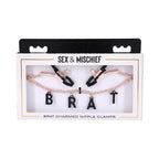 Sportsheets Sex & Mischief Brat Charmed Nipple Clamps