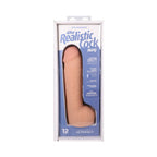 The Realistic Cock Hung 12 in. ULTRASKYN Vac-U-Lock Dildo Vanilla