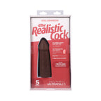 The Realistic Cock 5 in. ULTRASKYN Vac-U-Lock Dildo Chocolate
