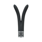 Royal Gems Dueling Queens Silicone Rechargeable Vibrator Black
