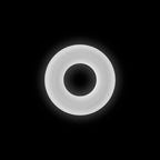 Firefly Bubble Ring Medium Glow-in-the-Dark Cock Ring White