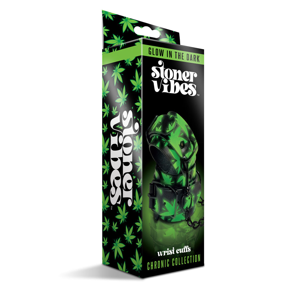 Stoner Vibes Chronic Collection Glow in the Dark Wrist Cuffs