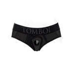 SpareParts Tomboi Cover Brief Style Underwear Harness Nylon Black/Black XL