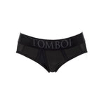 SpareParts Tomboi Cover Brief Style Underwear Harness Nylon Black/Black 2XL