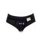 SpareParts Tomboi Cover Brief Style Underwear Harness Nylon Black/Black 2XL