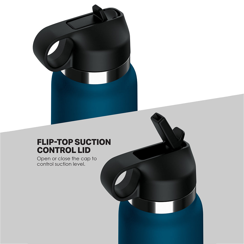 PDX Plus Fuck Flask Private Pleaser Discreet Stroker Blue Bottle Light