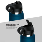 PDX Plus Fuck Flask Private Pleaser Discreet Stroker Blue Bottle Brown