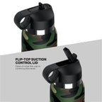 PDX Plus Fap Flask Happy Camper Discreet Stroker Camo Frosted