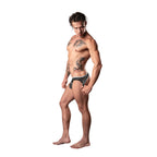 Male Power Marble Mesh Mini Moonshine Black S/M