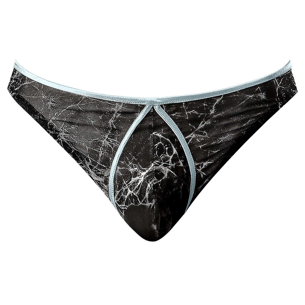 Male Power Marble Mesh Mini Moonshine Black S/M