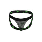 Male Power Hazy Dayz Jock Pot Leaf S/M