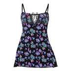 Magic Silk Hazy Dayz Dress & G-String Set Mushroom S/M