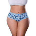 Magic Silk Sweet Treats Crotchless Boy Short with Lube Blueberry Queen Size
