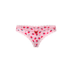 Magic Silk Sweet Treats Crotchless Thong with Lube Strawberry S/M