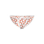 Magic Silk Sweet Treats Split Back & Crotchless Panty with Lube Peach S/M