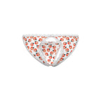 Magic Silk Sweet Treats Split Back & Crotchless Panty with Lube Peach S/M