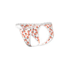 Magic Silk Sweet Treats Split Back & Crotchless Panty with Lube Peach L/XL