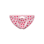 Magic Silk Sweet Treats Split Back & Crotchless Panty with Lube Strawberry Queen Size