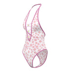 Magic Silk Daisy Teddy with Snap Crotch Daisy Print Queen Size