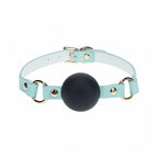 Ouch! International Paris Collection Silicone Ball Gag Blue