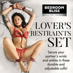 Bedroom Bliss Lover's Restraints Set Red