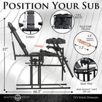 Master Series Leg Spreader Obedience Chair with Sex Machine