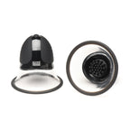 Size Matters 10X Rotating Silicone Nipple Suckers with 4 Attachments Black