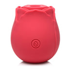 Bloomgasm 10X Wild Rose Silicone Suction Clit Stimulator Red
